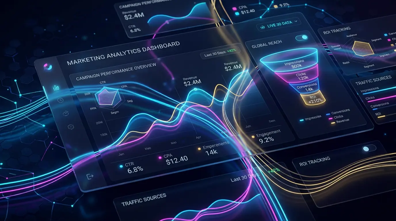 Editorial field notes visual for digital systems and growth