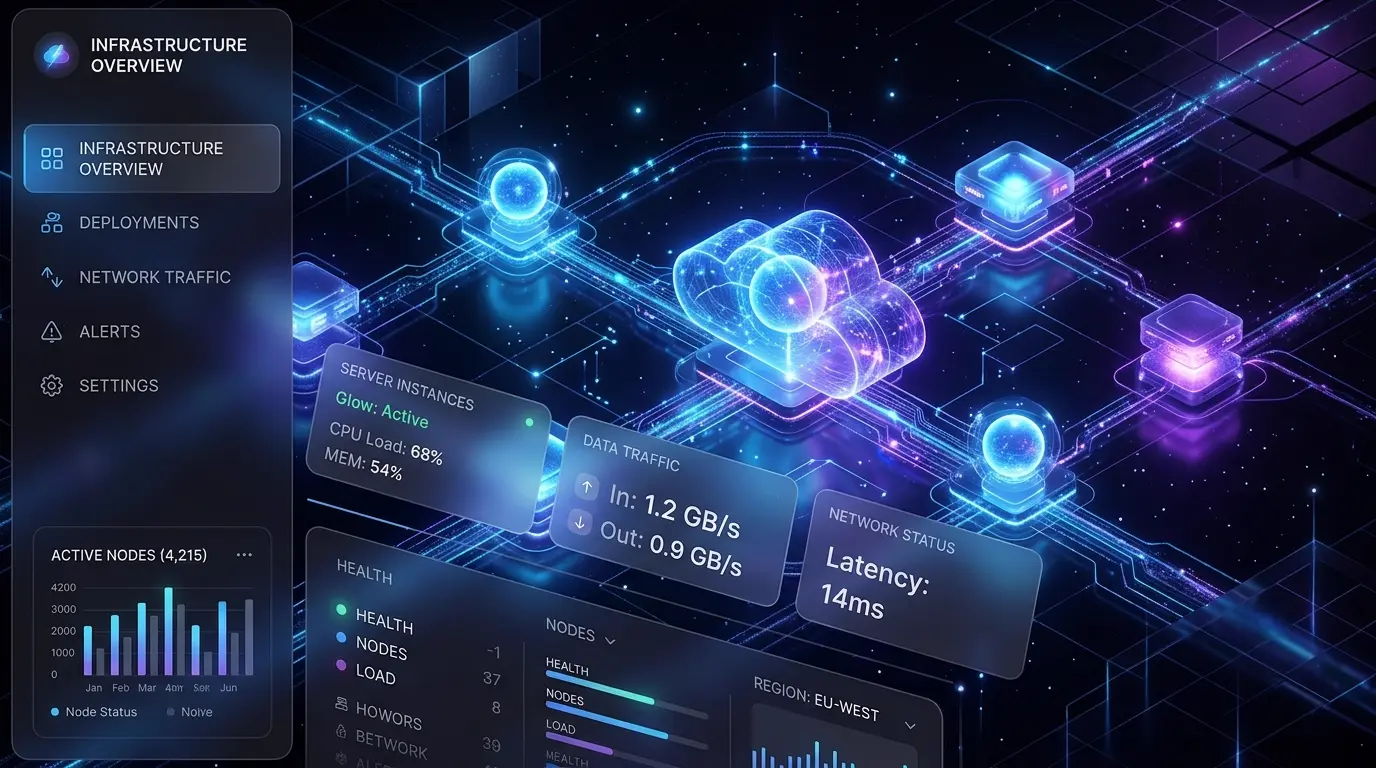 Secure AI workflow infrastructure visual for UK B2B teams
